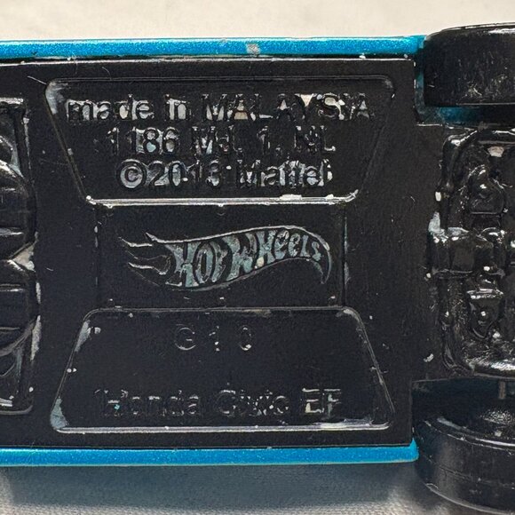 Hot Wheels 1990 Honda Civic EF Teal HW CITY Car 2014 Mattel (SKU: 187TO) - Picture 5 of 5